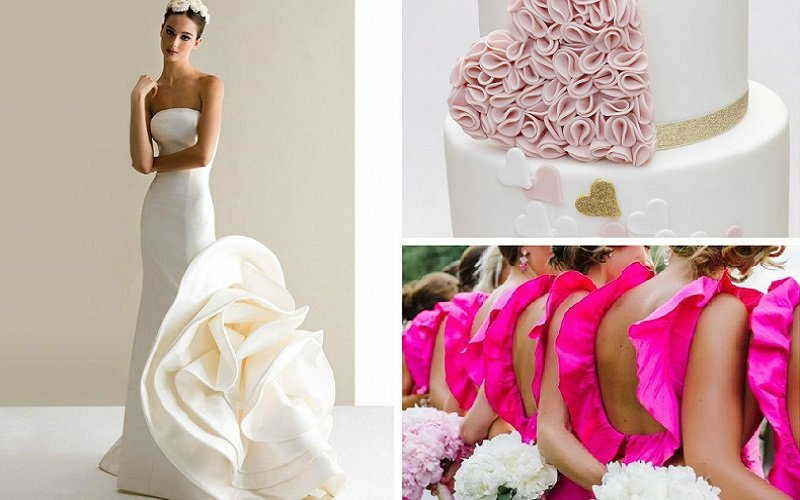 Host a ruffle theme wedding