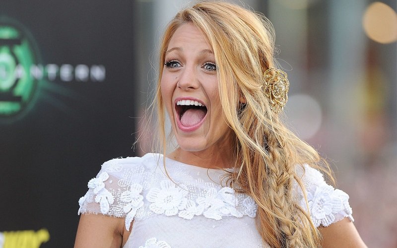 Blake Livelys Stunning Gold Wedding Dress 