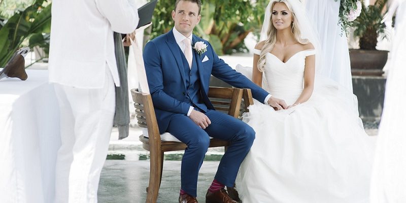 Rosanna Davison wedding day