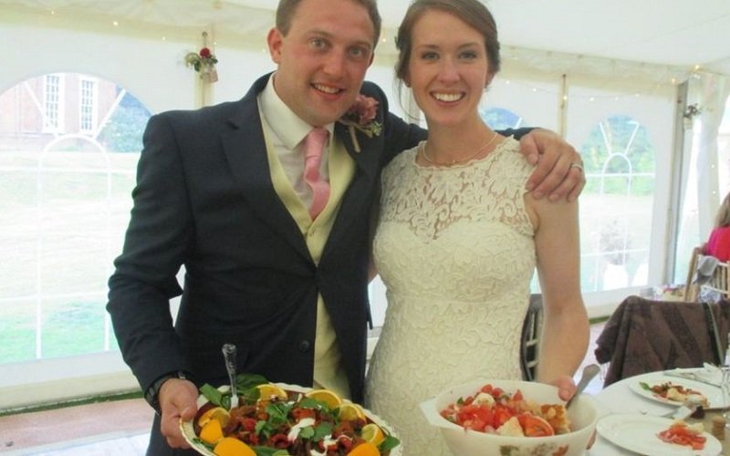 Couple Serve Recycled Wedding Reception Meal From Out Of Date Food