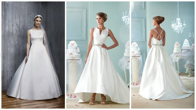 Top Trend Satin Wedding Dresses Are Back In A Big Way 0146