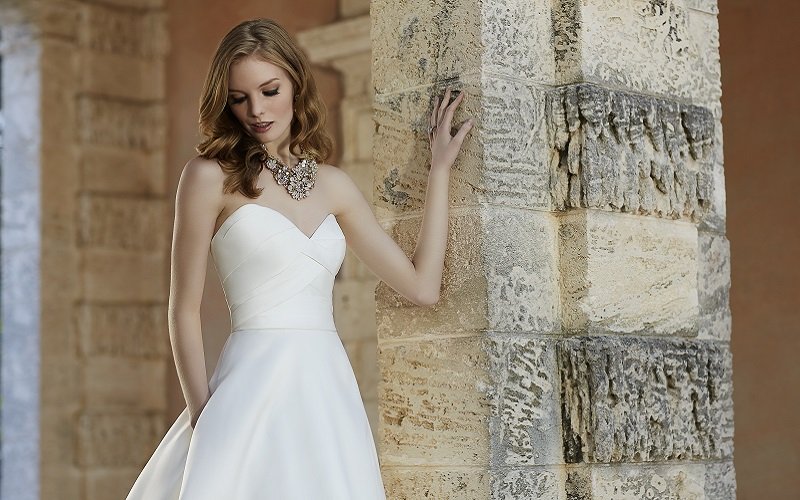 20 flattering satin wedding dresses