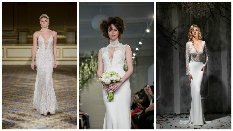 21 Daringly Low Cut Wedding Dresses Wedding Journal 