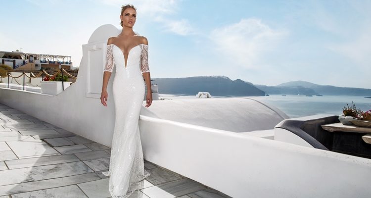 low-cut wedding dresses