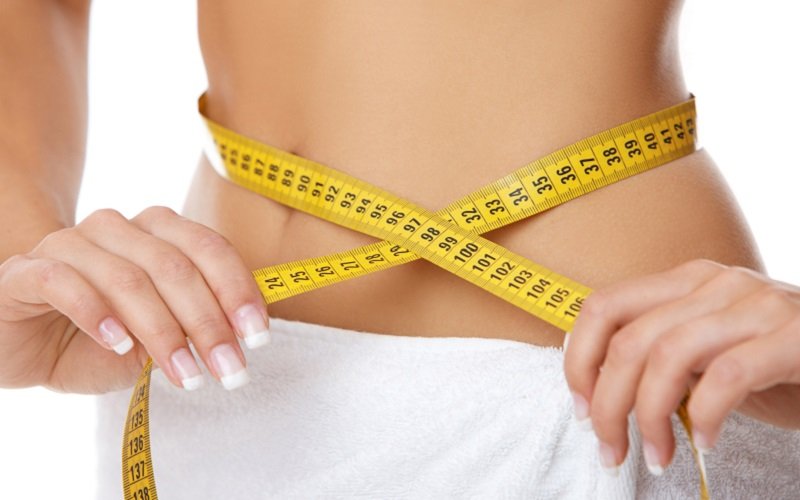 tape measure around stomach
