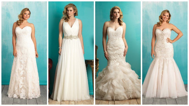 wedding dress styles for plus size brides