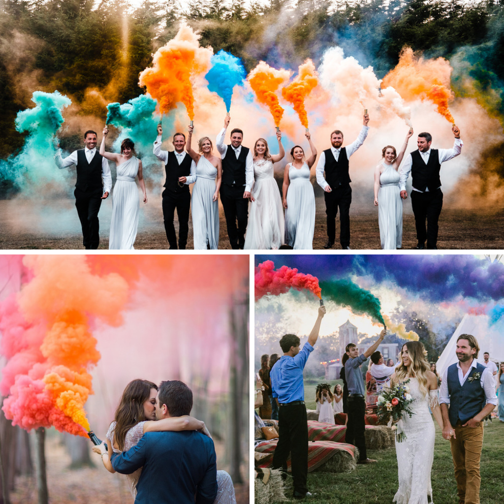 15 Smoke Bomb Inspired Wedding Ideas! - Wedding Journal