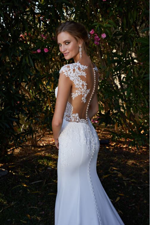Necessary and useful. Makes a great silhouette.  Backless wedding dress, Wedding  gown backless, Wedding dresses