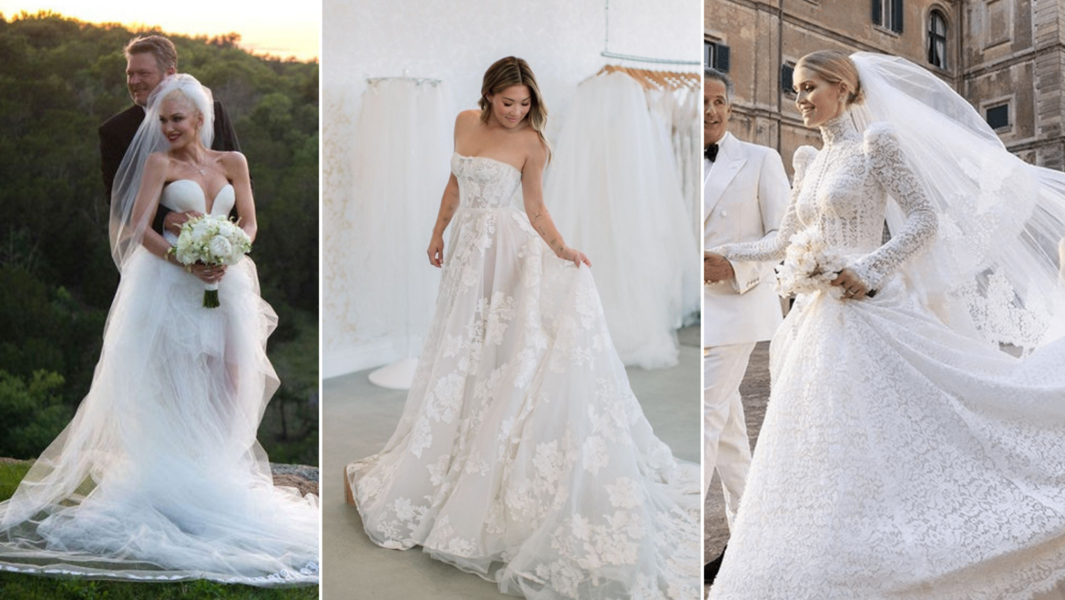 Our Fav Celebrity Wedding Dresses of 2021 & How You Can Get The