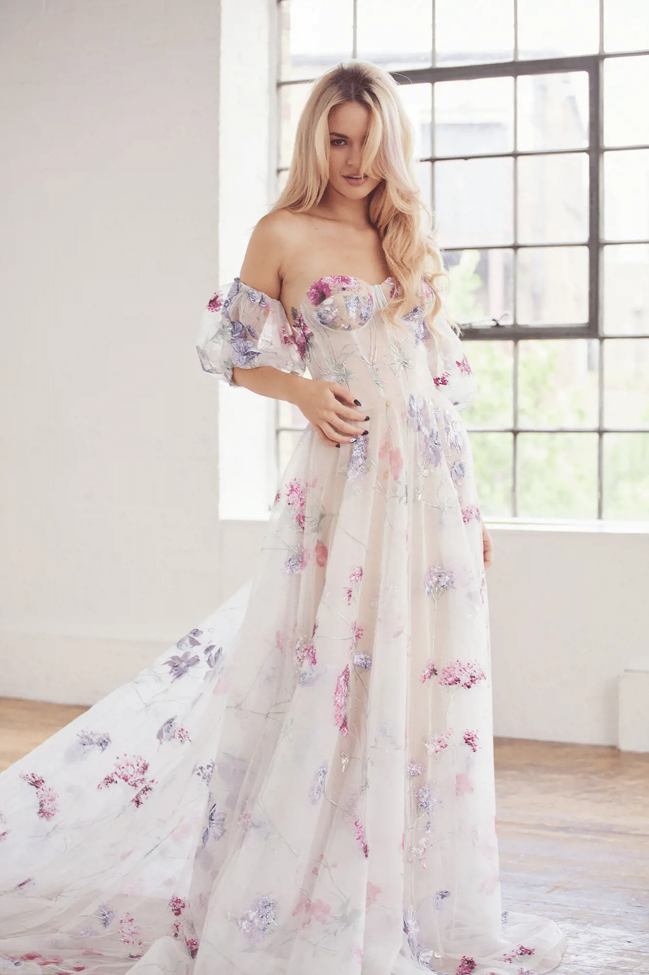11 Floral Embroidered Wedding Dresses To Make A Statement - Wedding Journal